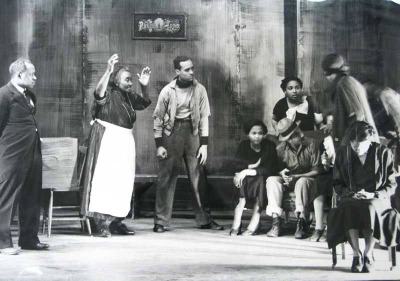 From a theater production