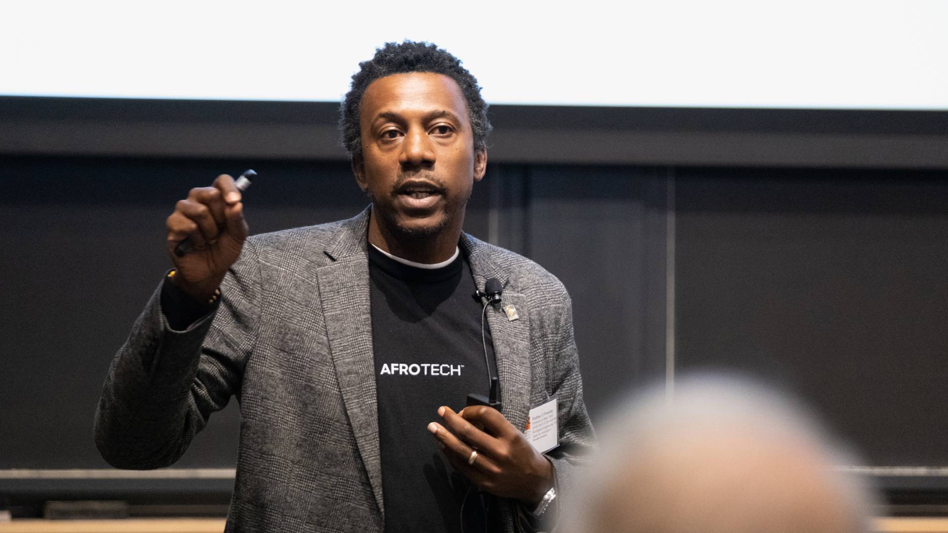 Rodney Priestley presents his research