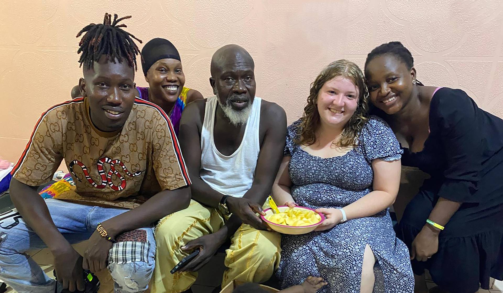 Student with host family