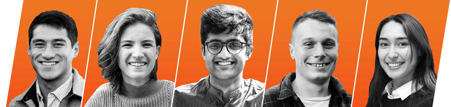 Decorative art showing the five Schwarzman Scholars