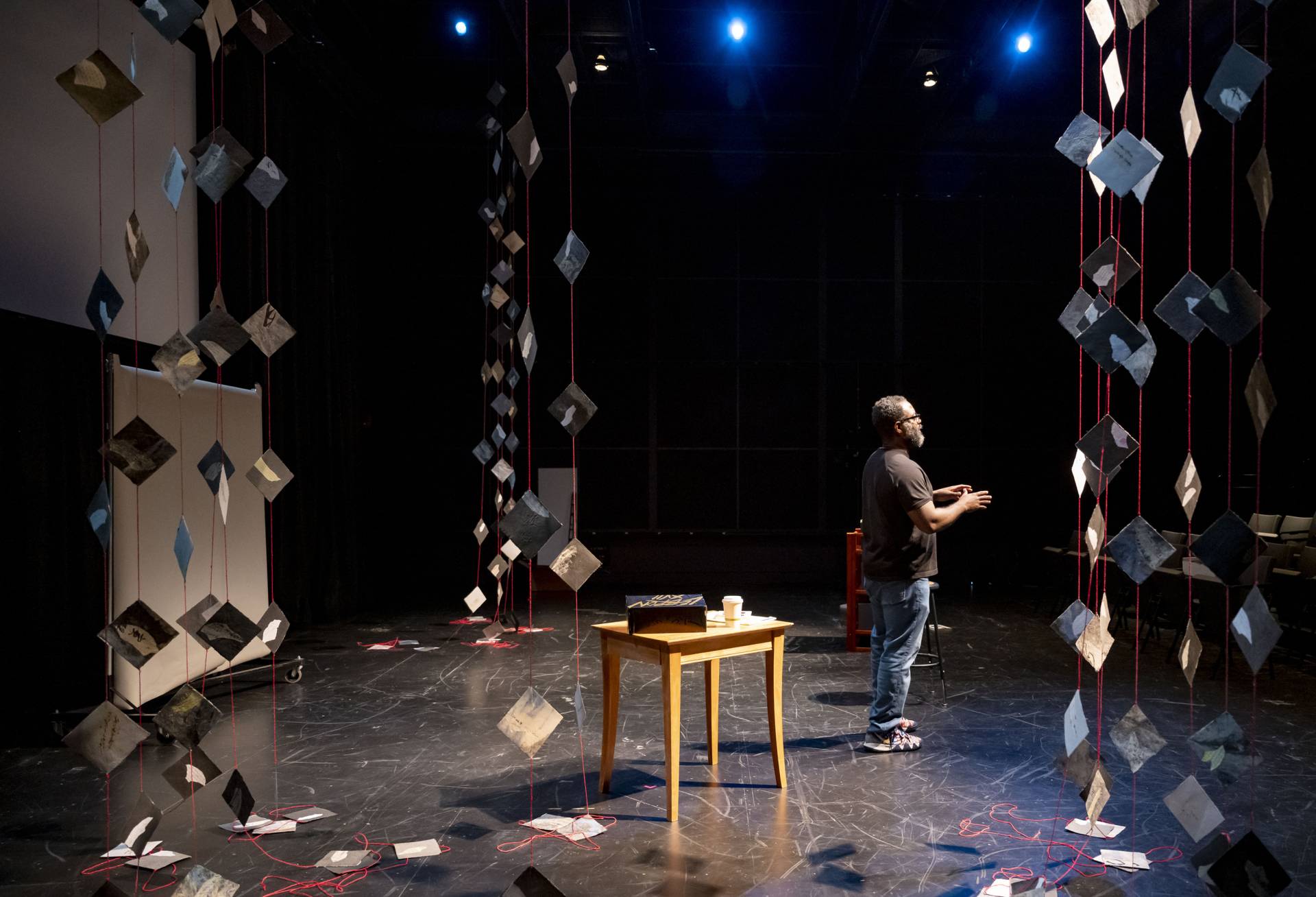 Reginald Dwayne Betts performs in The Felon Project