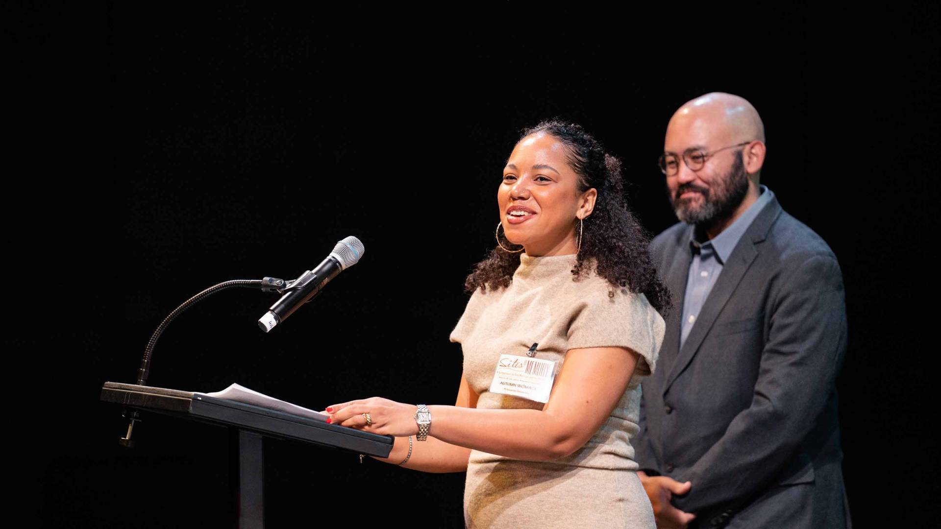 Autumn Womack and Kinohi Nishikawa at the Toni Morrison Symposium