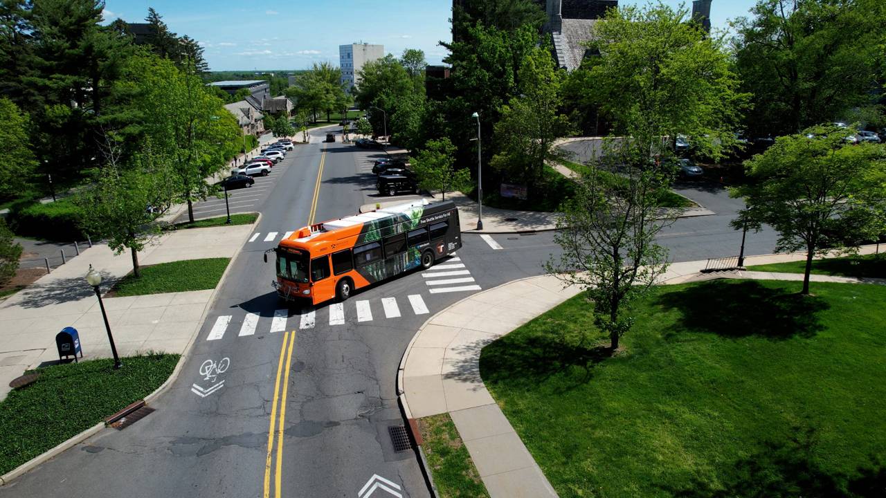 Tiger bus in Princeton University