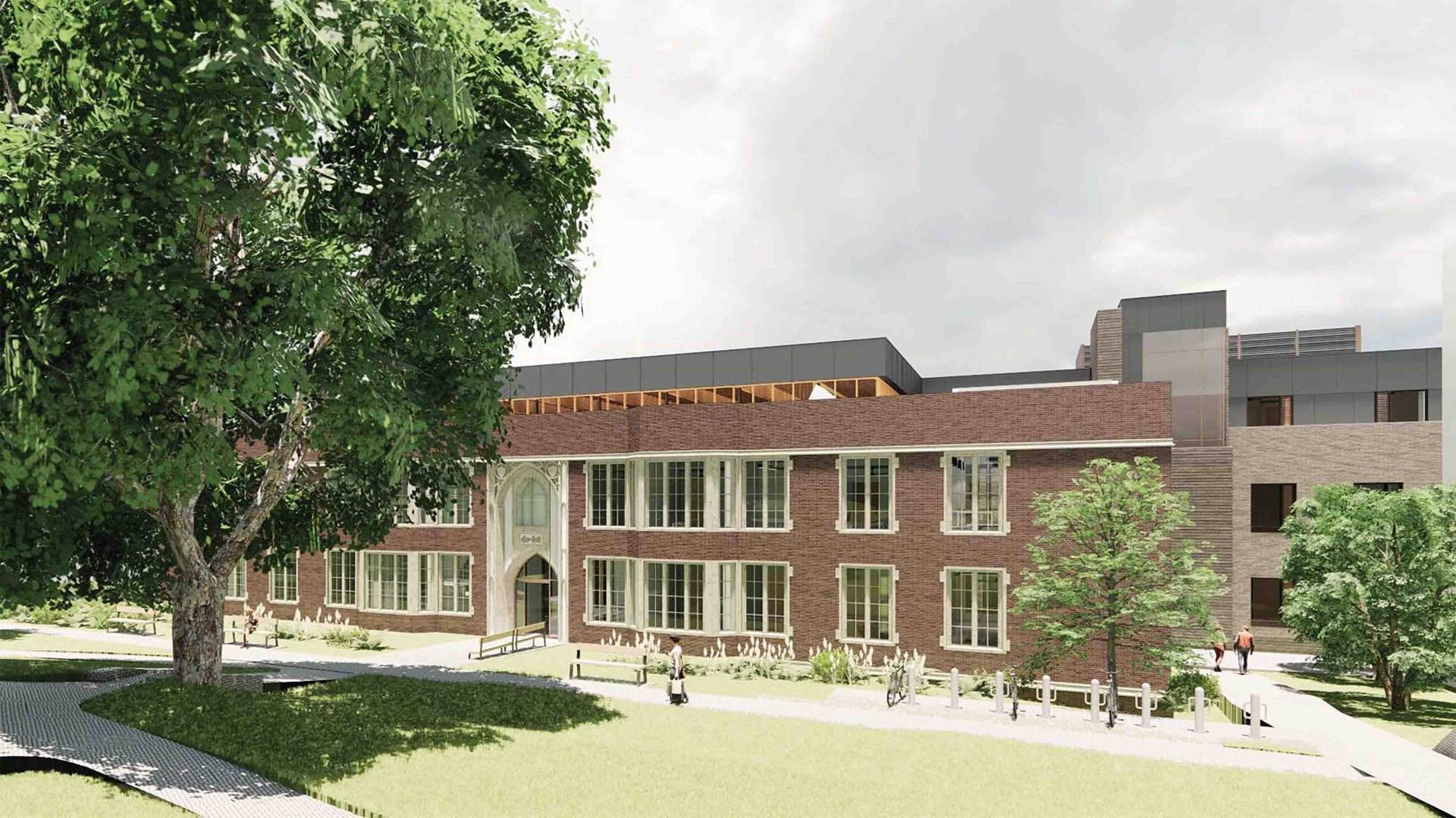 Approach to Eno Hall