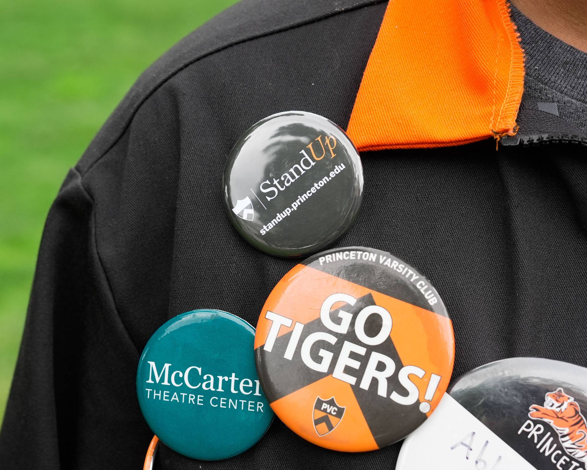 Buttons on a Princeton class jacket
