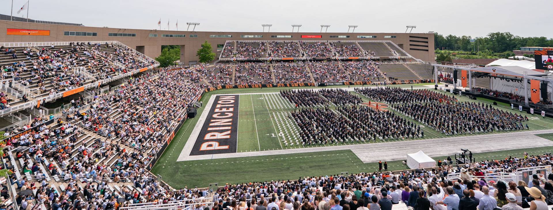Princeton Stadium filled with graduates and guests 