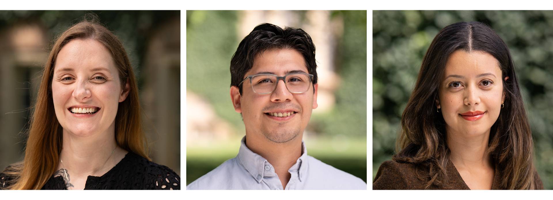 Elizabeth Quinn-Jensen, William Reyes and Georgia Soares