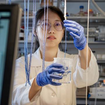 a graduate student in a lab