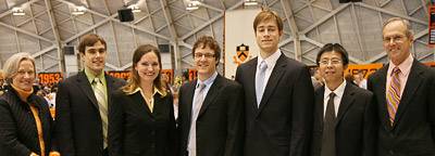 Student award winners at Alumni Day