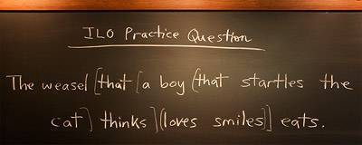 text of puzzle on chalkboard