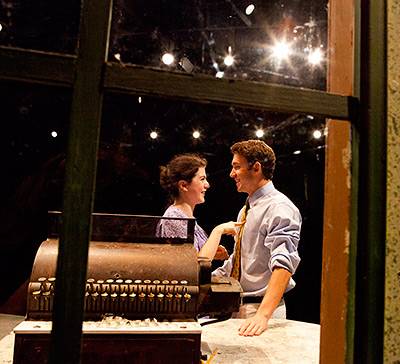 Princeton Summer Theater through window