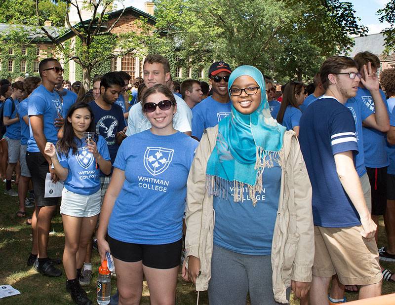 Opening Exercises 2016 Whitman College students