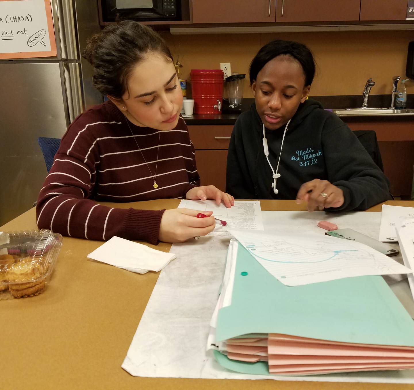 Meaghan Attard tutors Chelsea Coq 