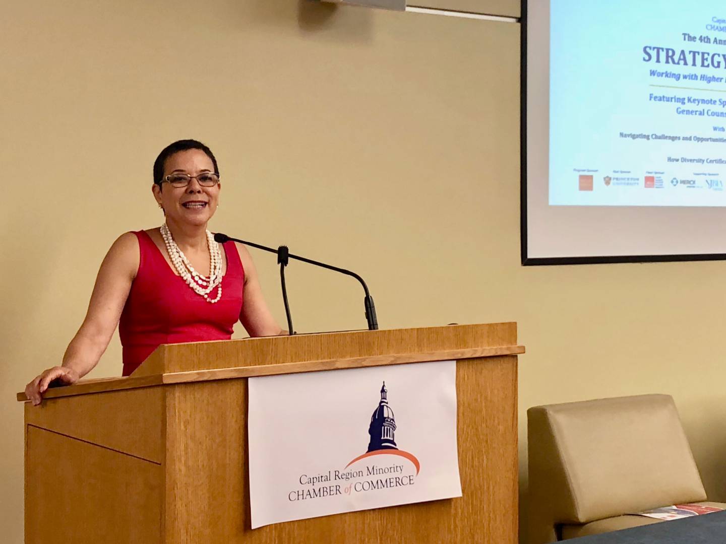 Ramona Romera speaking at diversity summit vendor fair