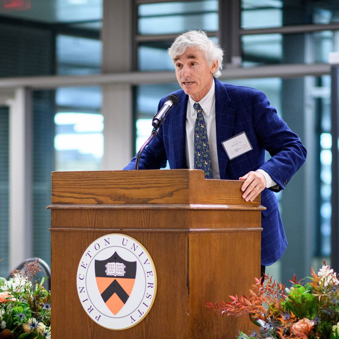 TA Barron speaks at a PEI event