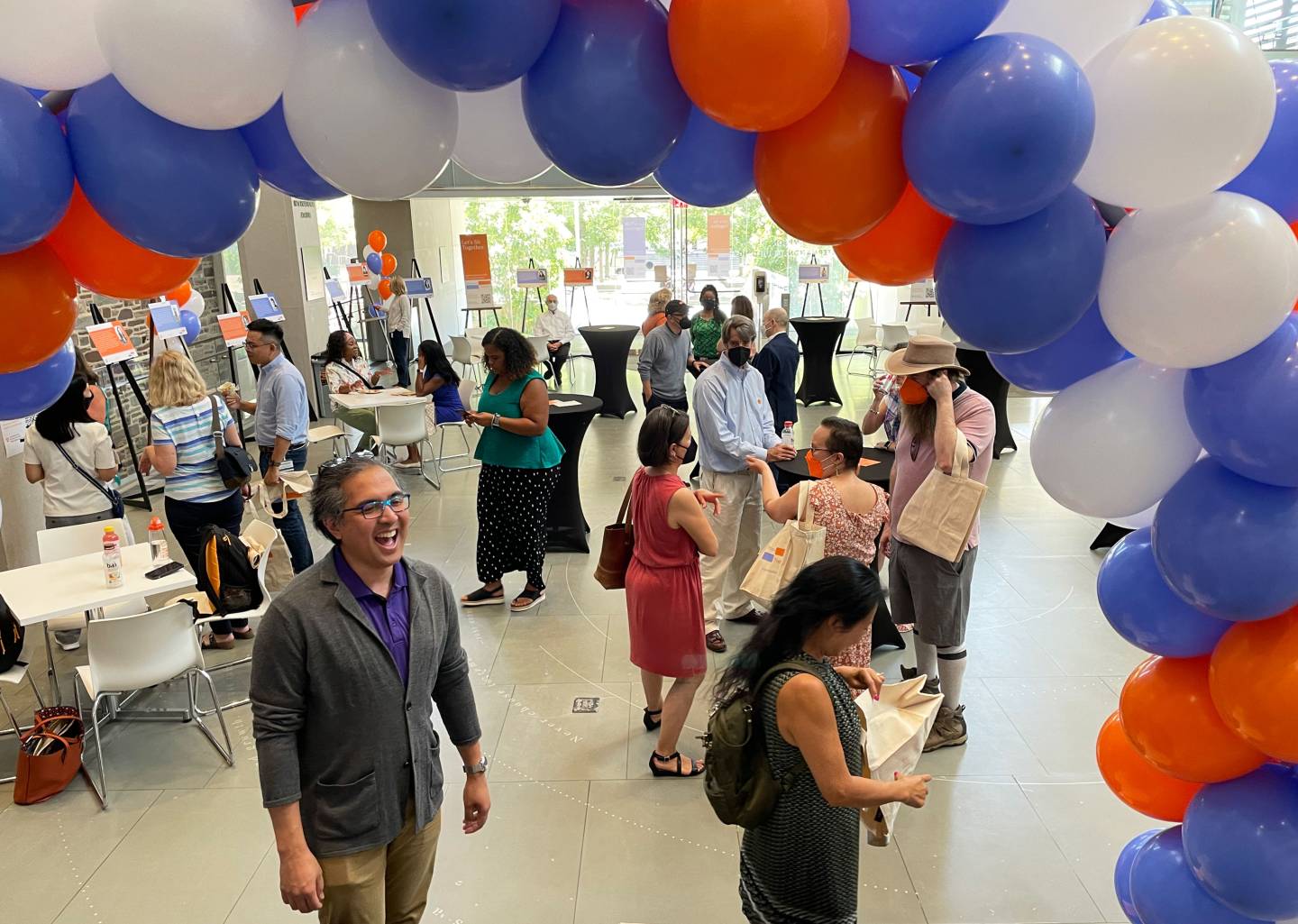 University Employees at an HR event