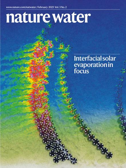 The cover of the February issue of Nature Water.