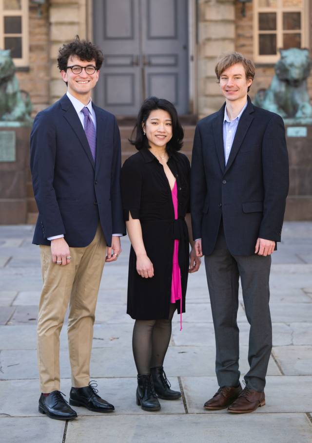 Jacobus Award winners in front of Nassau HAll