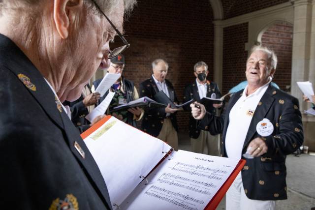 Members of the Class of 1970 singing